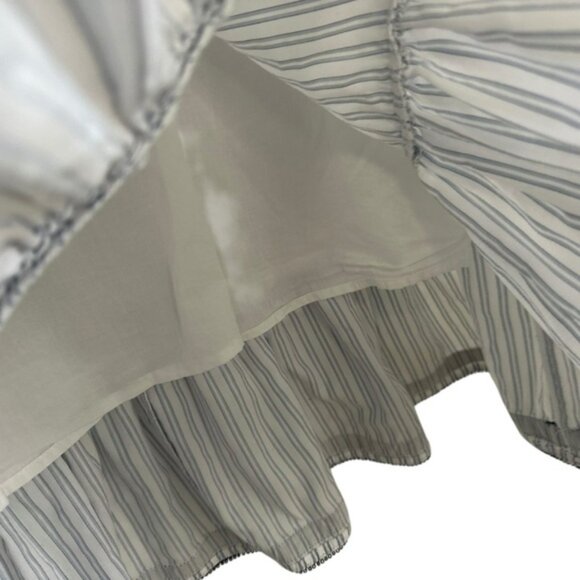 Tuckernuck Women Grosgrain Trim Oxford Stripe Bouvier Mini Dress Sz Small Preppy - Picture 5 of 11